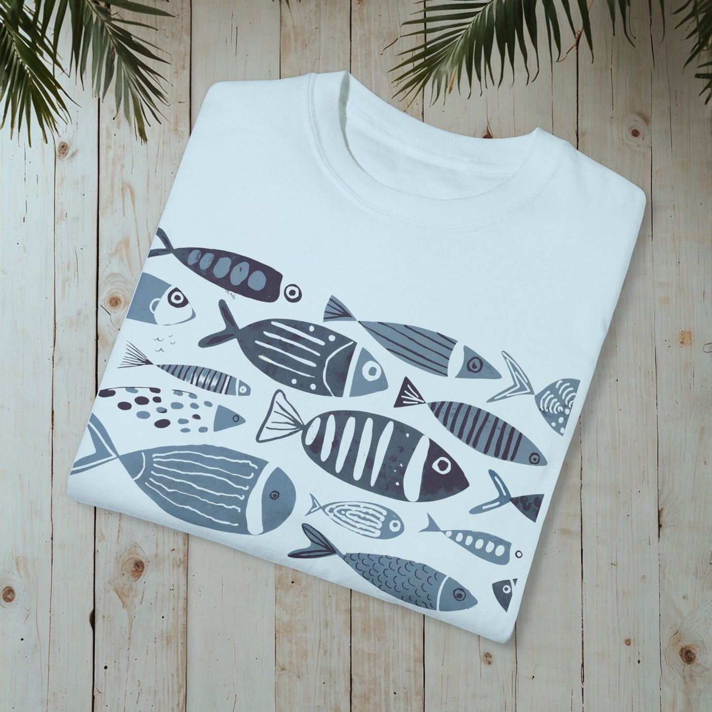 FISHES GARMENT-DYED TEE