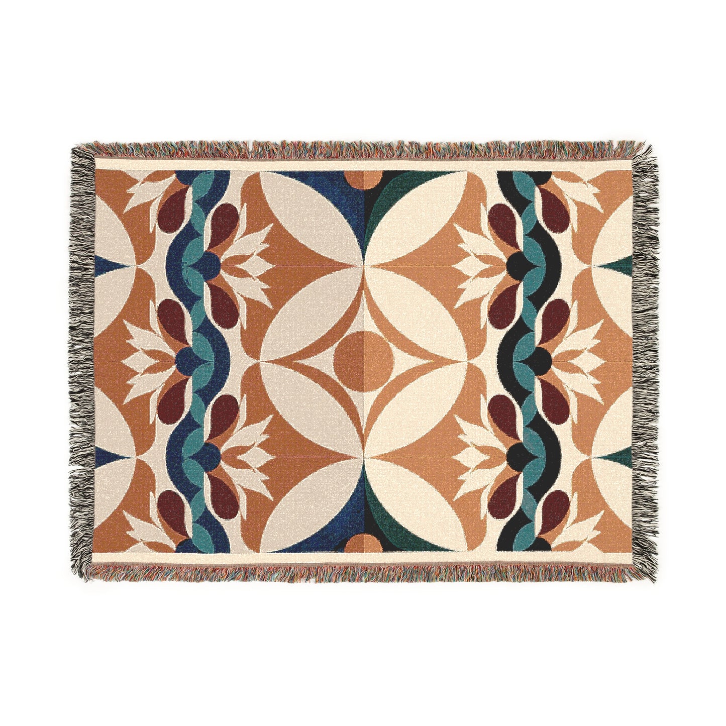 RETRO LILY WOVEN BLANKET