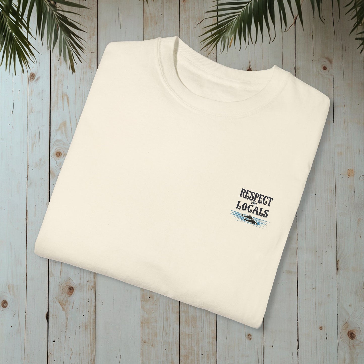 RESPECT THE LOCALS ORCAS GARMENT-DYED TEE
