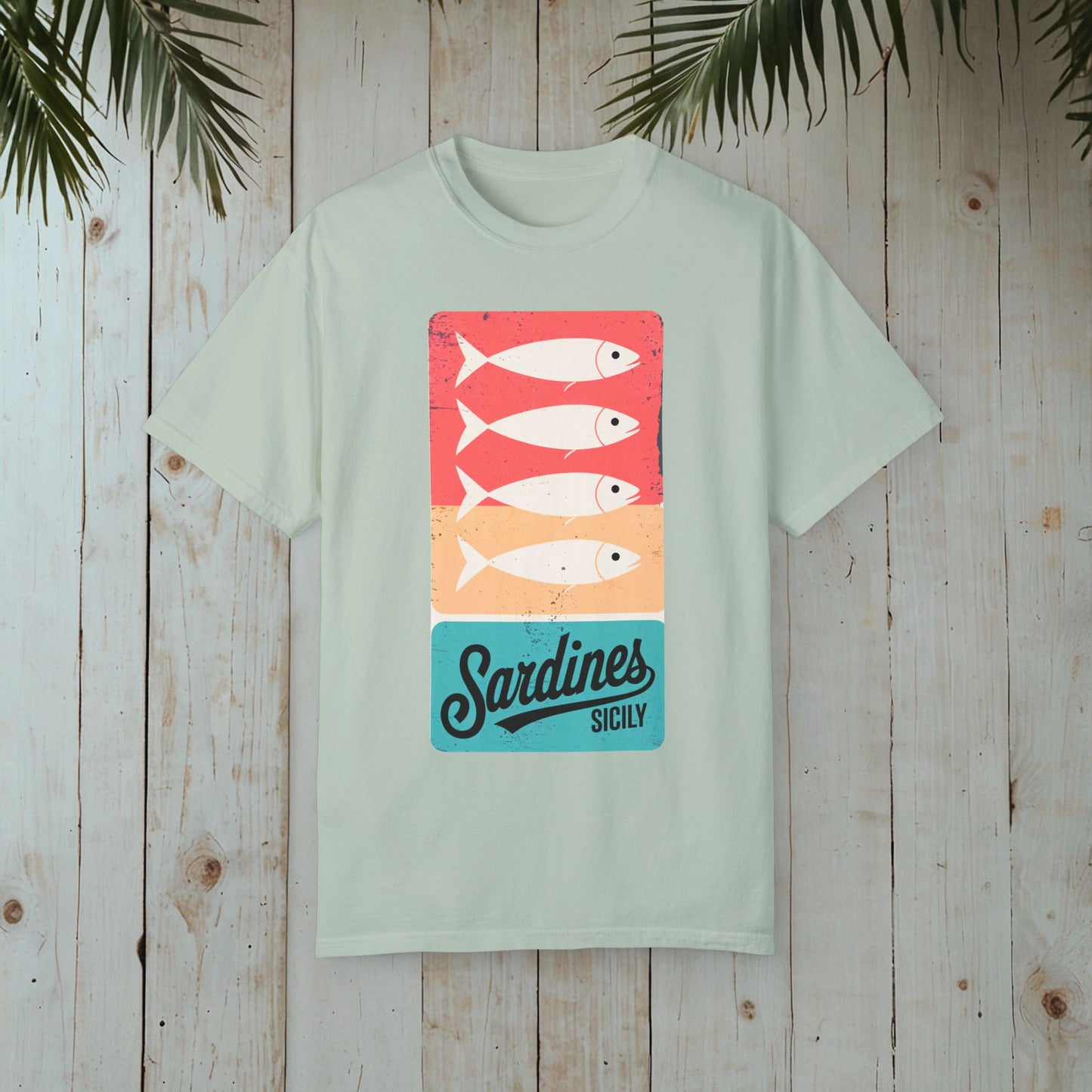 Sardines Sicily Retro GARMENT-DYED TEE