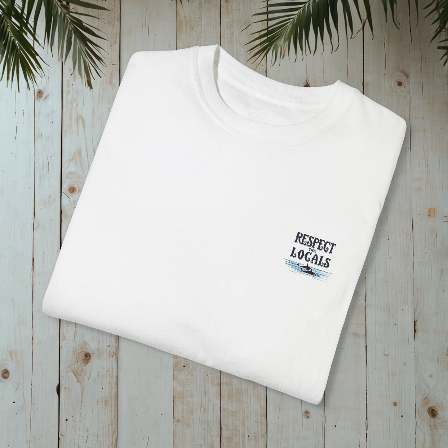 RESPECT THE LOCALS ORCAS GARMENT-DYED TEE