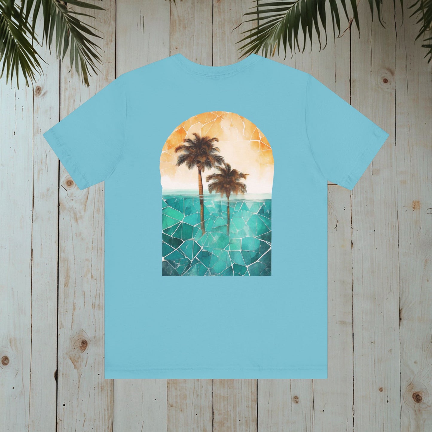 MOSAIC OCEAN PALM CLASSIC TEE