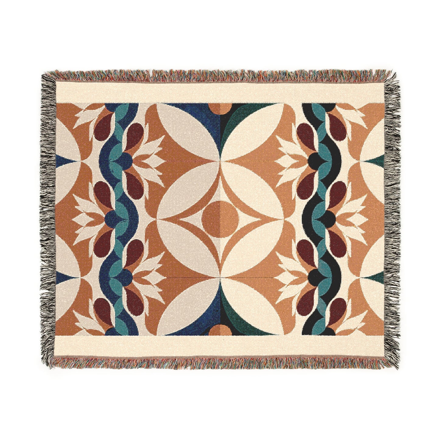 RETRO LILY WOVEN BLANKET