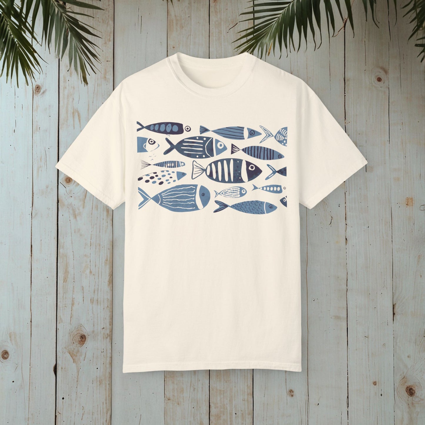 FISHES GARMENT-DYED TEE
