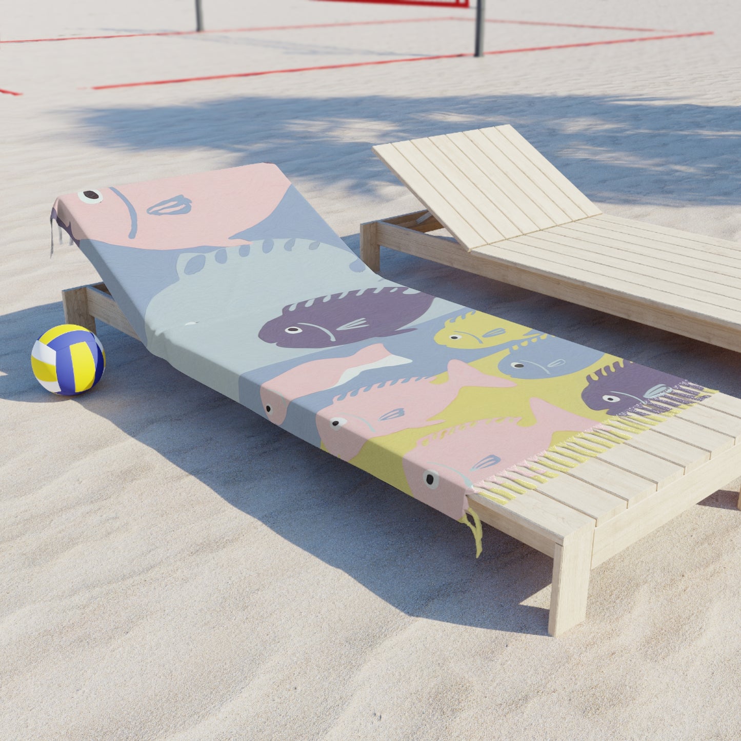 Fish Pastel Boho Beach Cloth Retro Pattern
