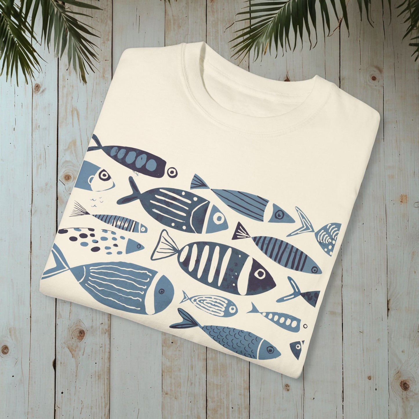 FISHES GARMENT-DYED TEE