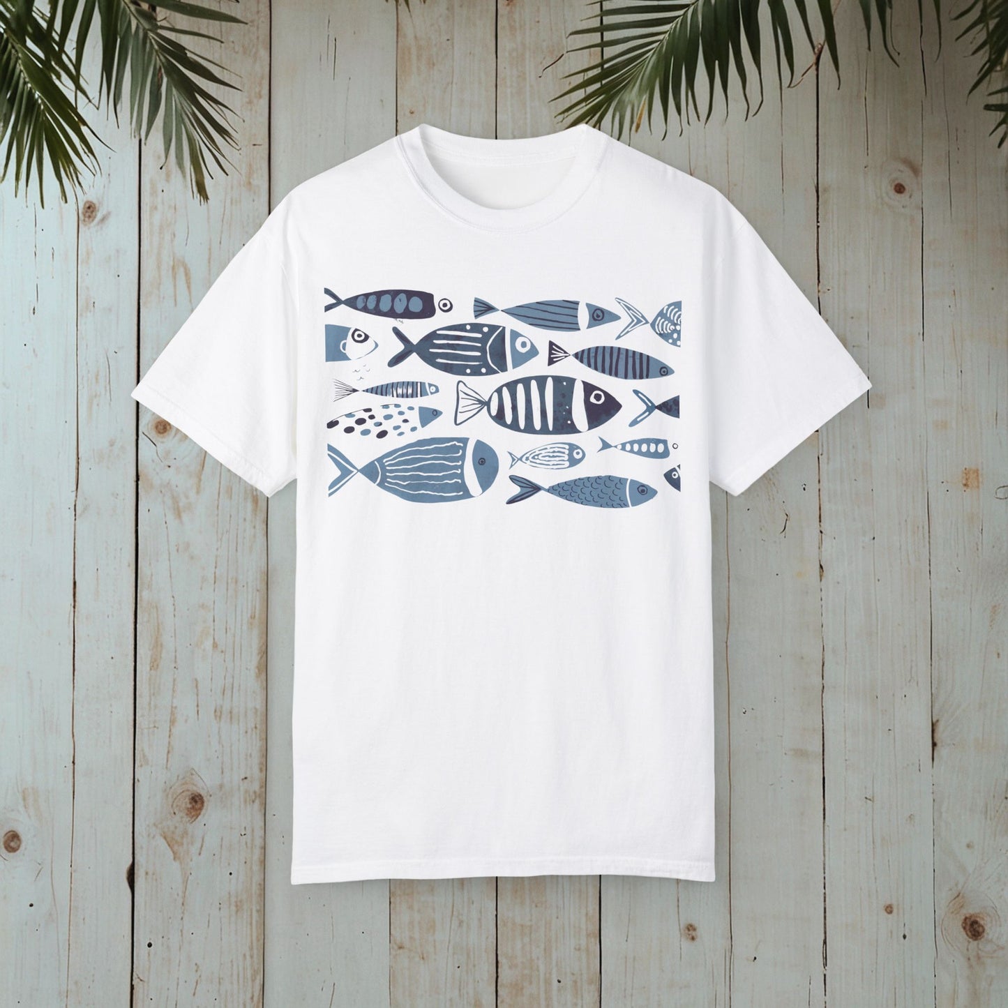 FISHES GARMENT-DYED TEE