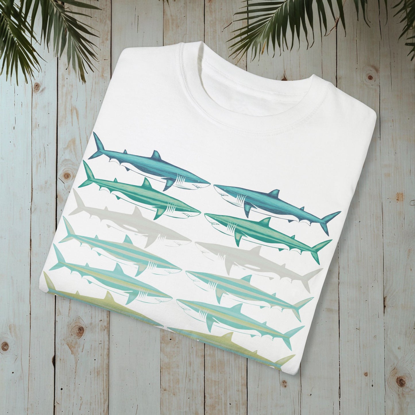 SHARKS GARMENT-DYED TEE