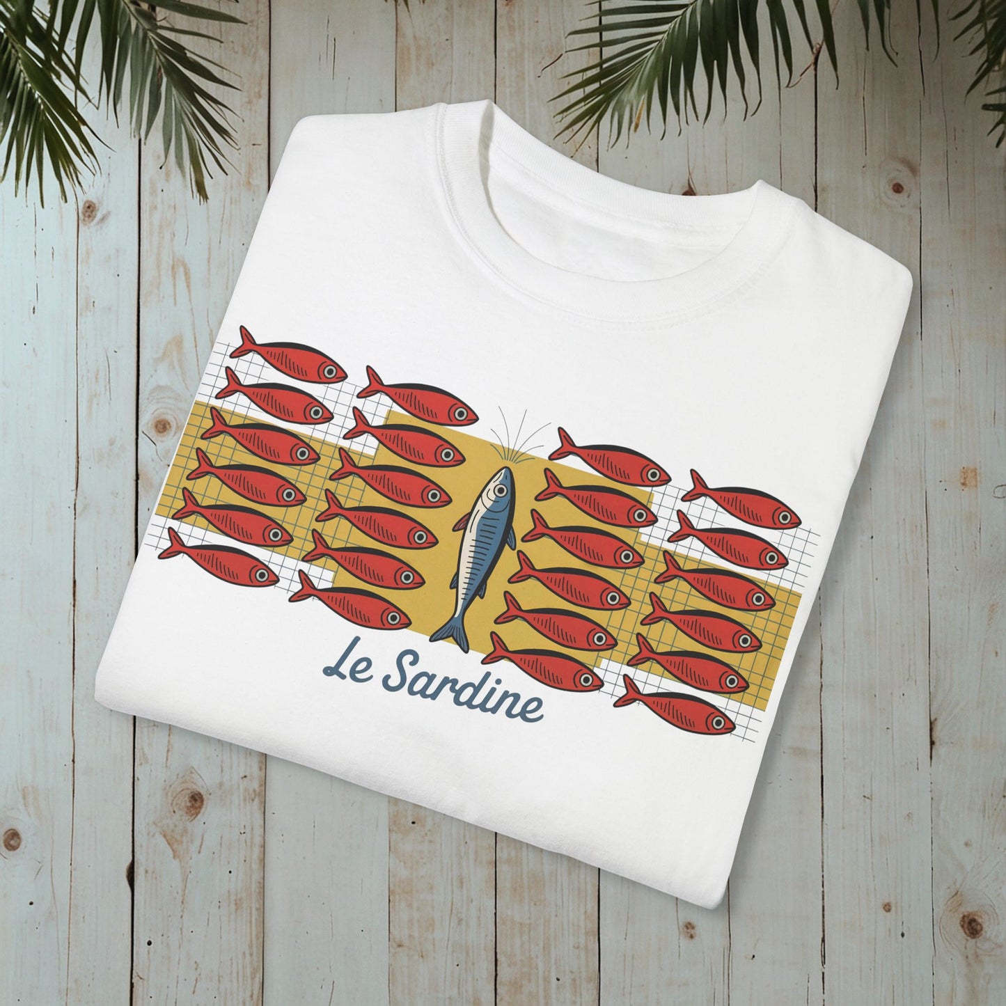 Le Sardine Retro GARMENT-DYED TEE