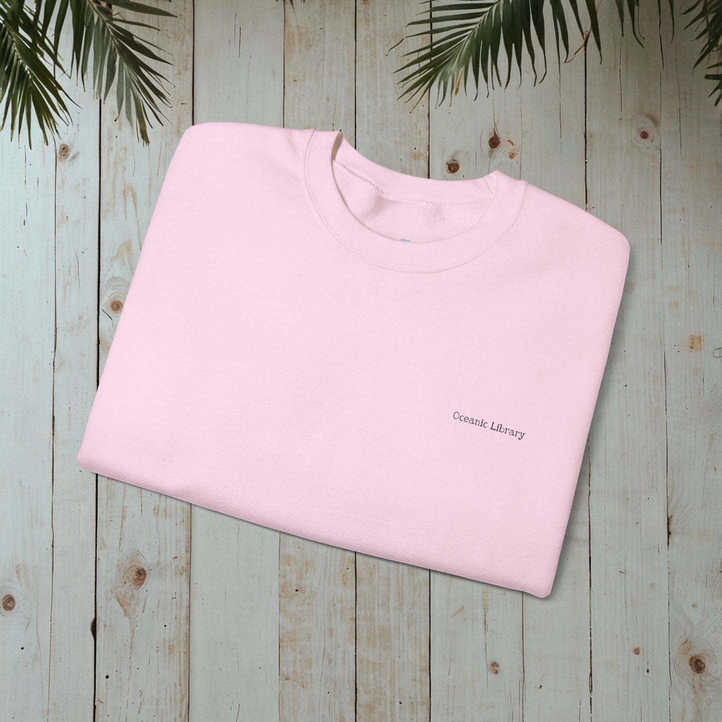 WATER LILY OCEANIC LIBRARY Heavy Blend™ Crewneck Sweatshirt