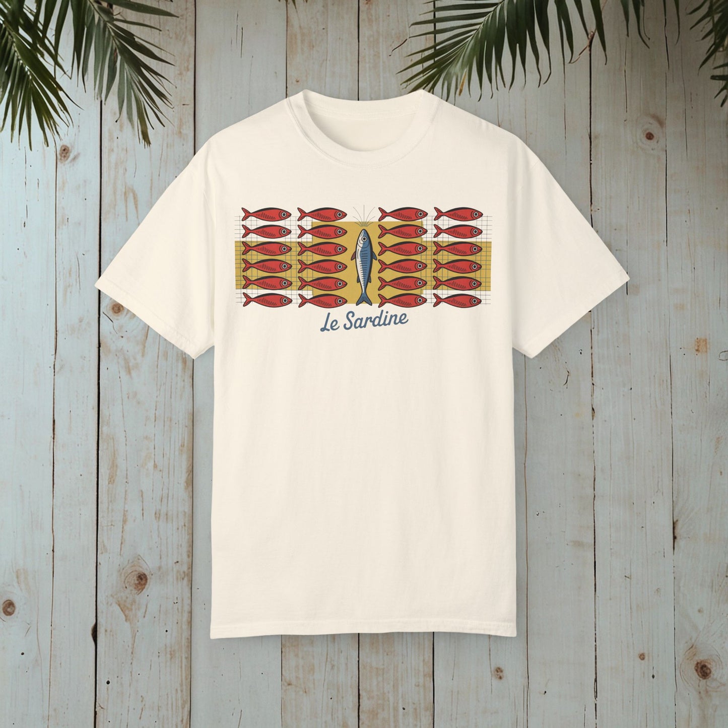 Le Sardine Retro GARMENT-DYED TEE