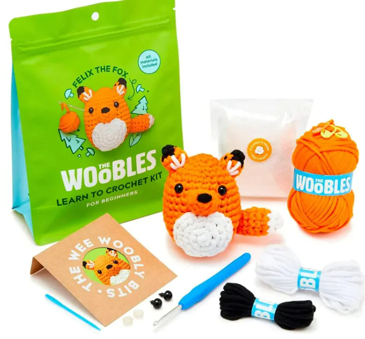 Crochet Kit WOOBLES For Beginners With Step-by-step Video Tutorial
