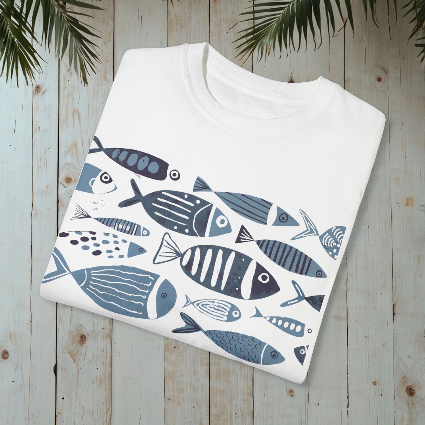 FISHES GARMENT-DYED TEE