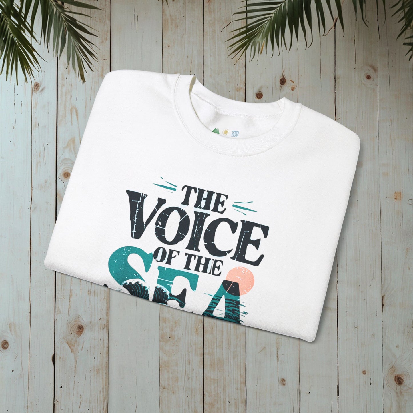 THE VOICE OF THE SEA SPEAKS TO THE SOUL Heavy Blend™ Crewneck Sweatshirt