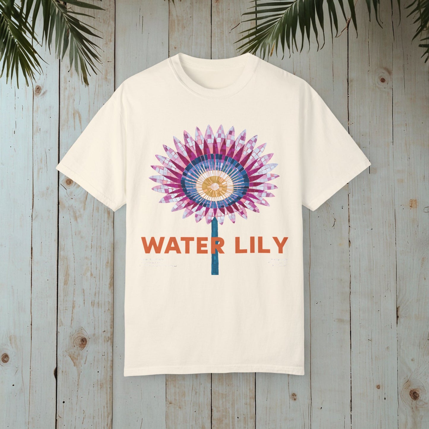 WATER LILY OCEANIC LIBRARY RETRO GARMENT-DYED TEE