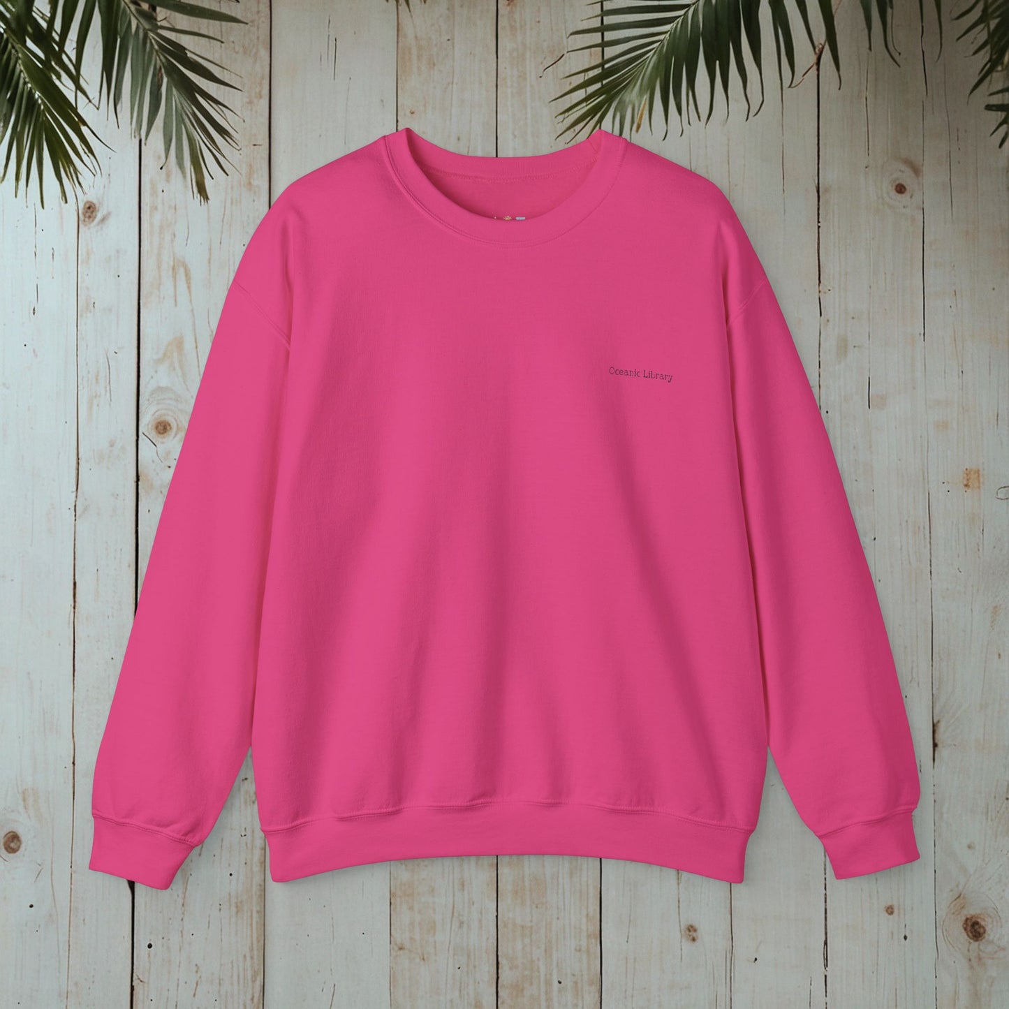 WATER LILY OCEANIC LIBRARY Heavy Blend™ Crewneck Sweatshirt
