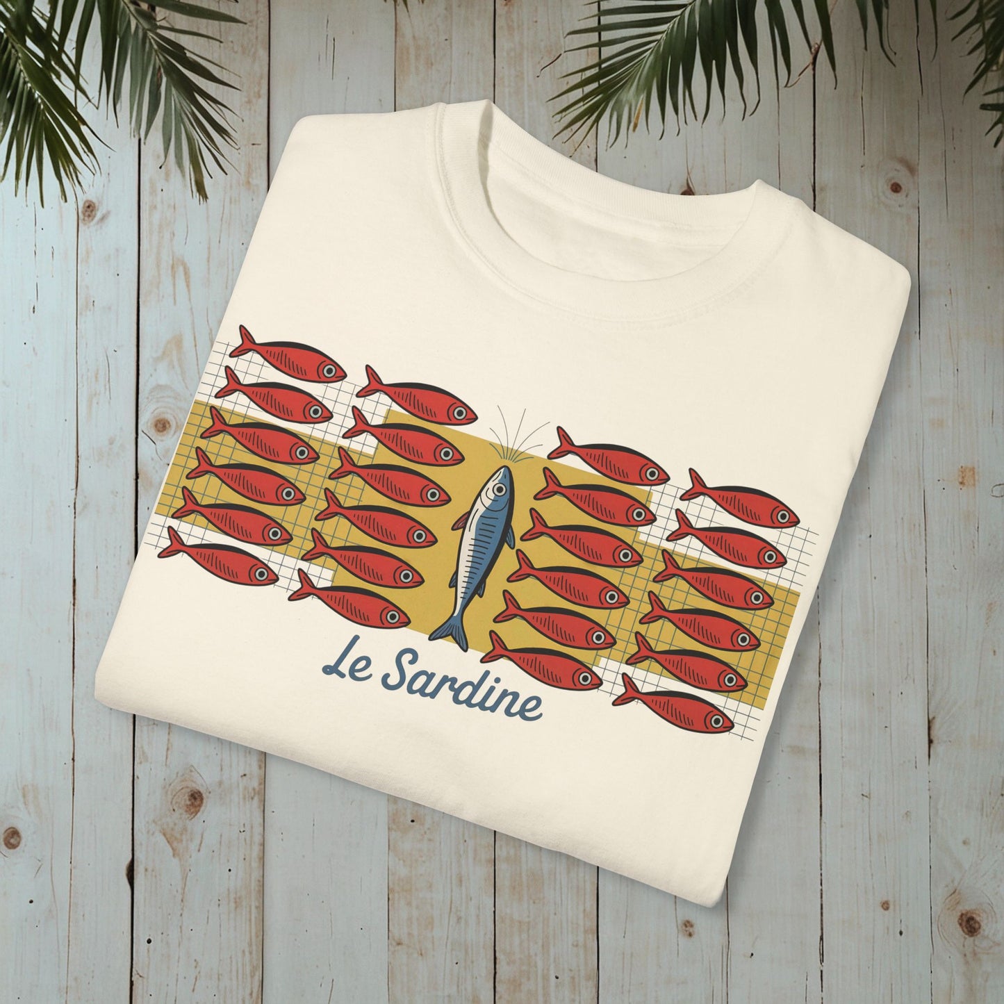 Le Sardine Retro GARMENT-DYED TEE