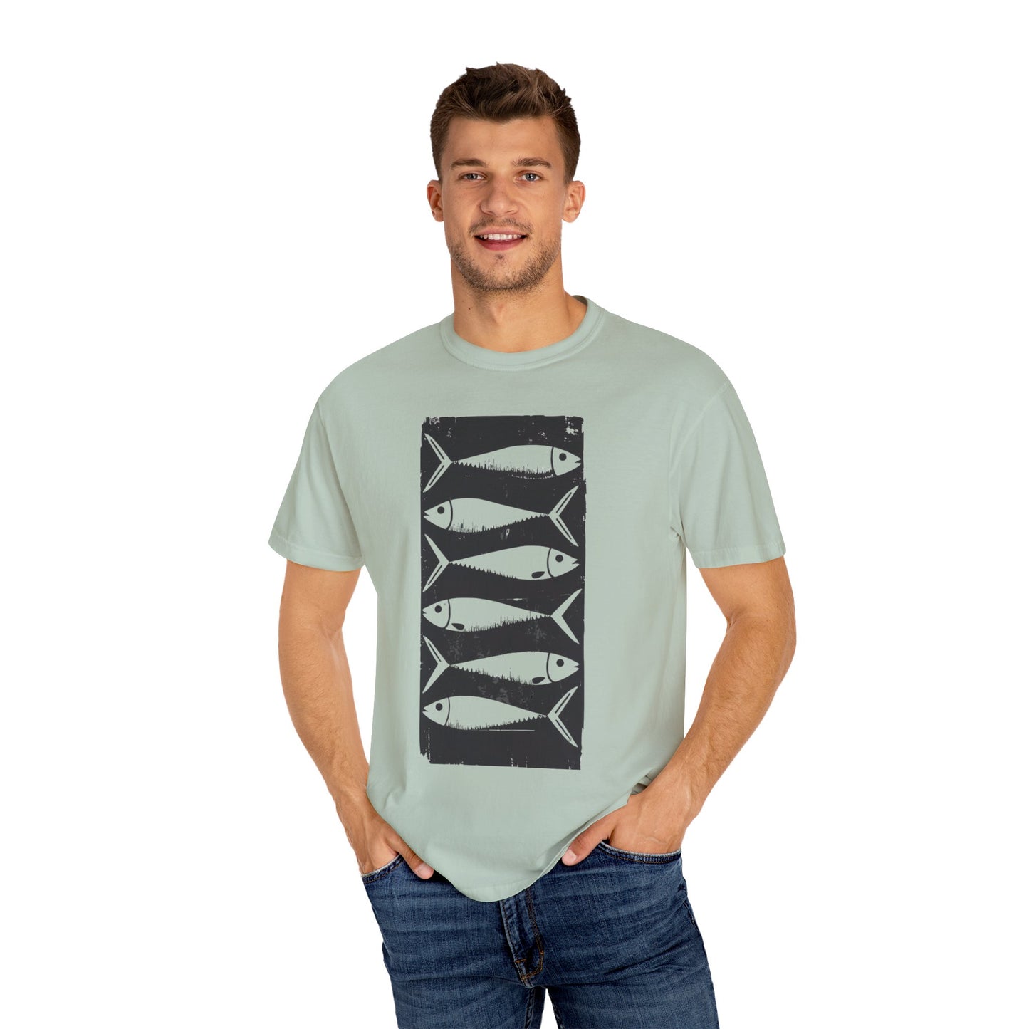 Sardines Box Retro GARMENT-DYED TEE