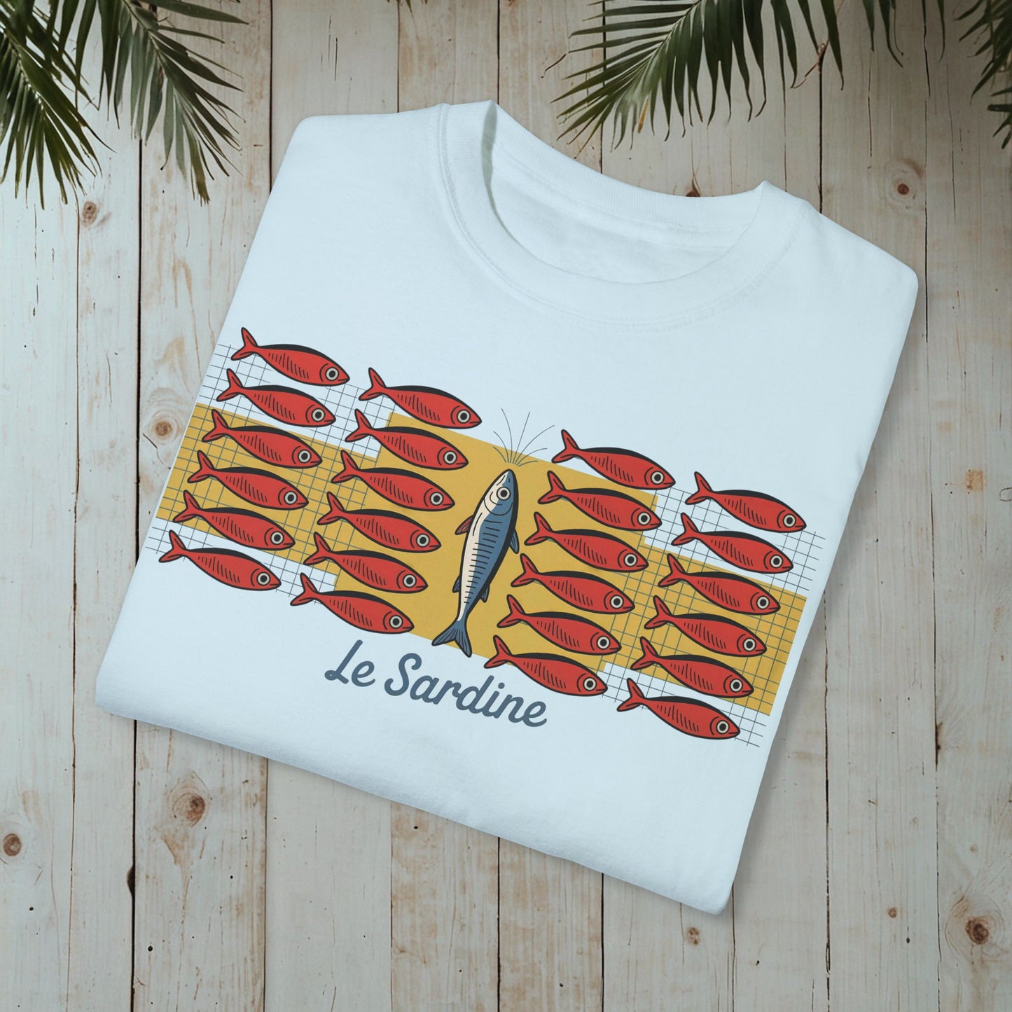 Le Sardine Retro GARMENT-DYED TEE
