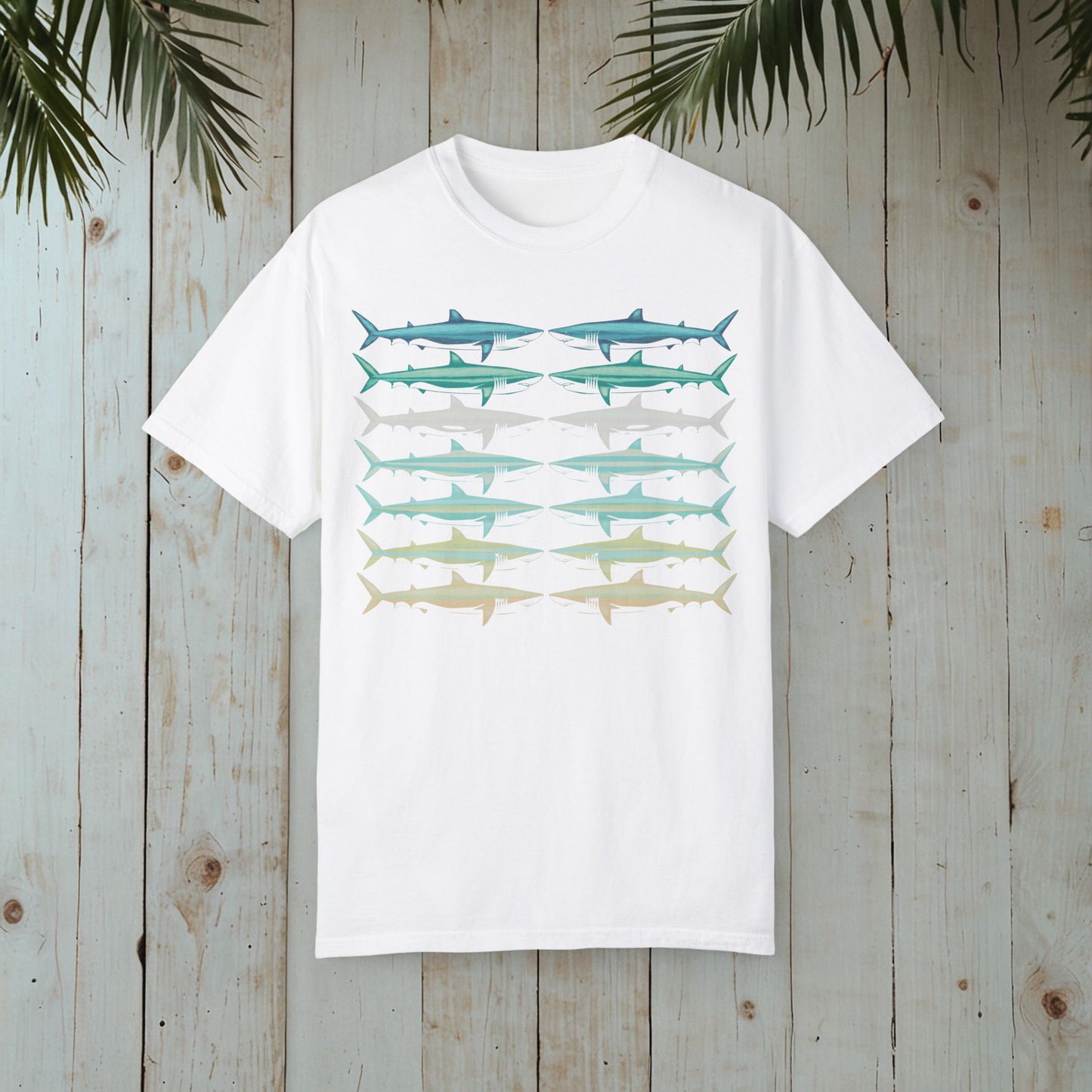 SHARKS GARMENT-DYED TEE