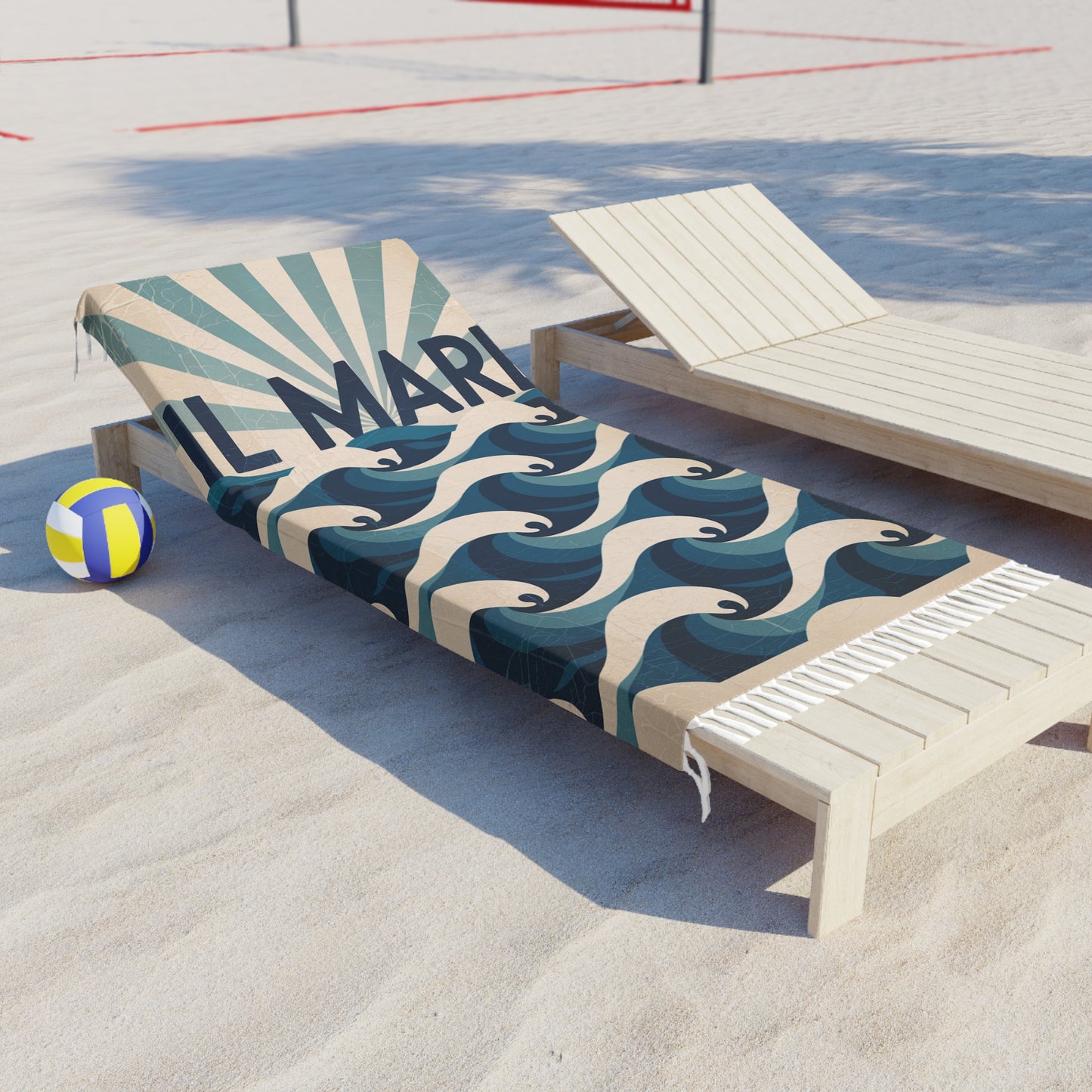 Il Mare Italian Ocean Boho Beach Cloth Retro Pattern