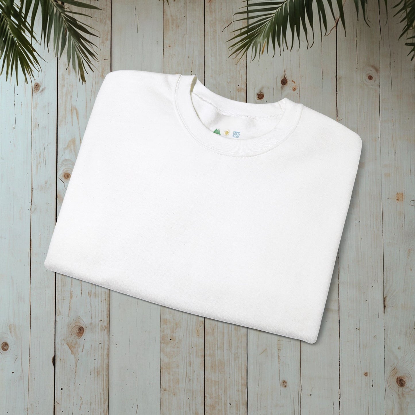 HAPPINESS COMES IN WAVES SURFER Heavy Blend™ Crewneck Sweatshirt