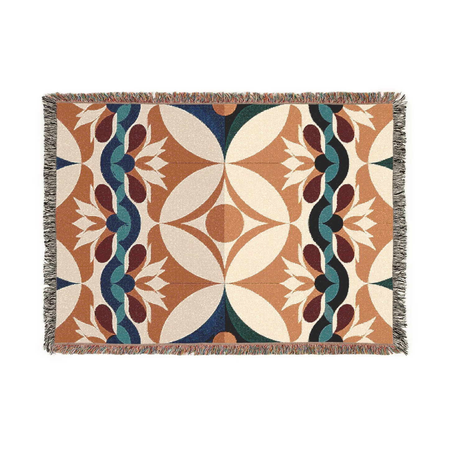 RETRO LILY WOVEN BLANKET