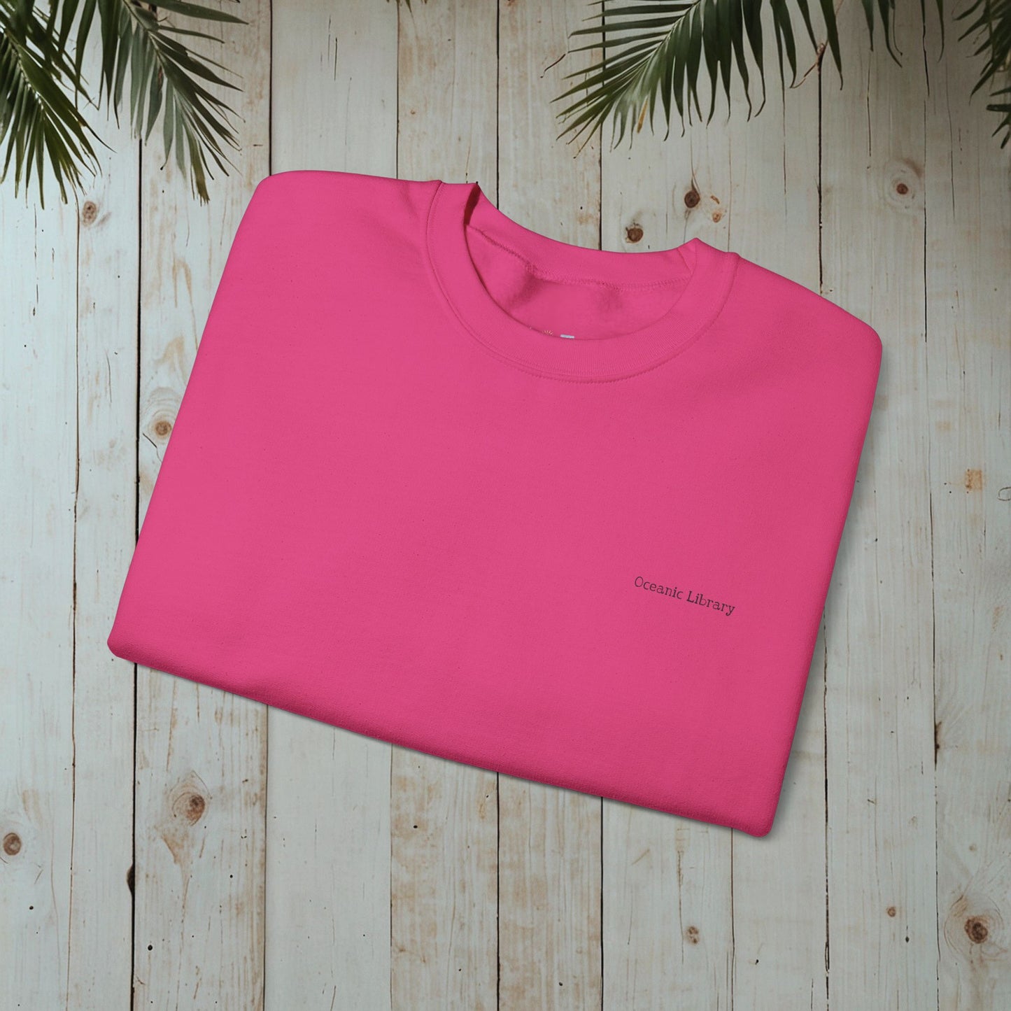 WATER LILY OCEANIC LIBRARY Heavy Blend™ Crewneck Sweatshirt