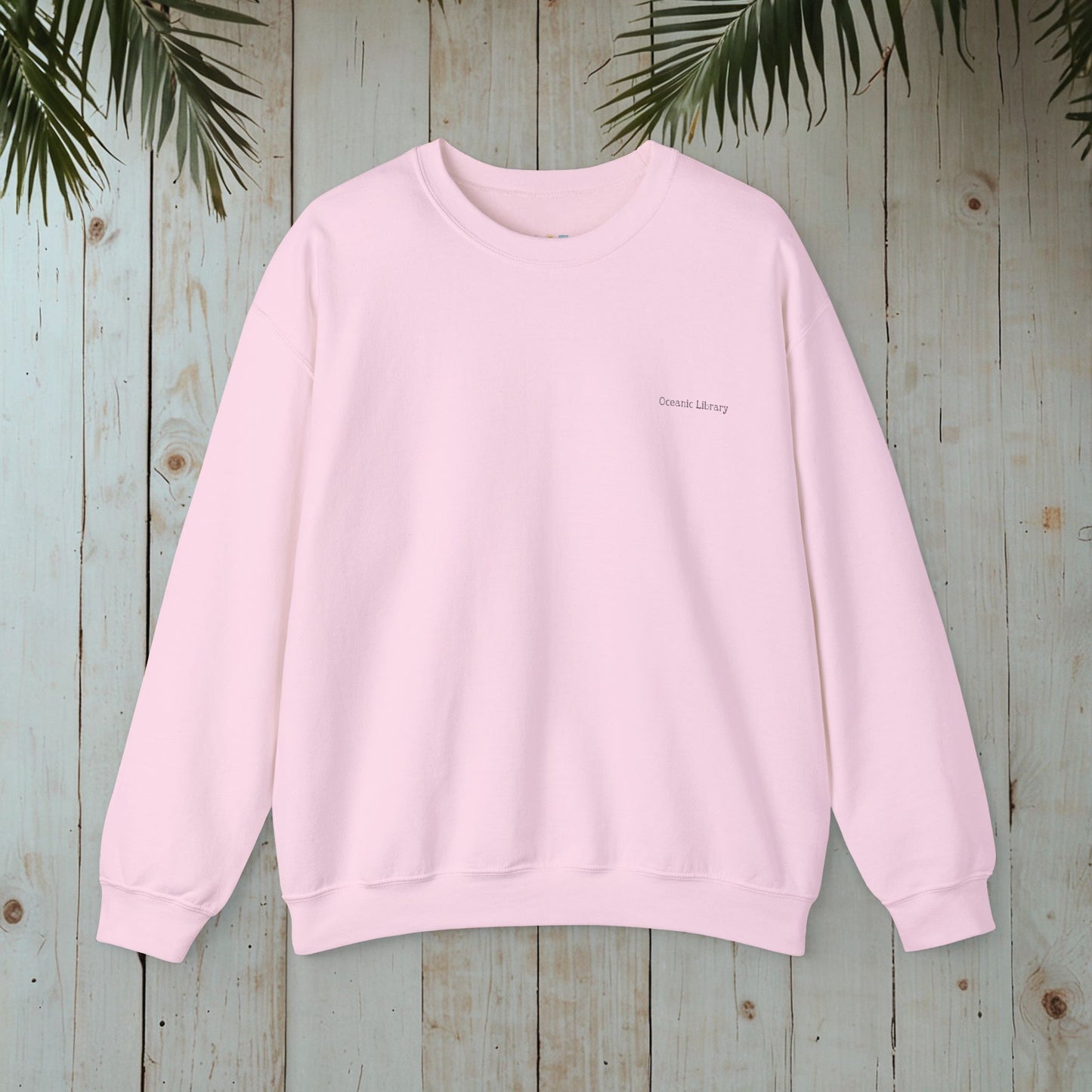 WATER LILY OCEANIC LIBRARY Heavy Blend™ Crewneck Sweatshirt