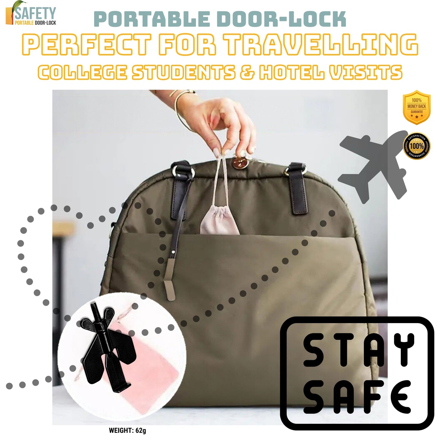 Portabel Door-Lock SET OF 3