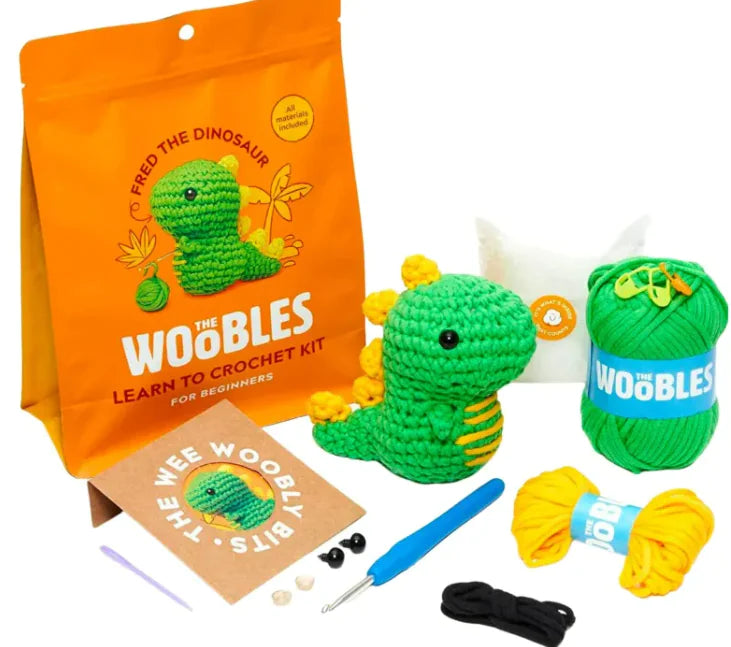 Crochet Kit WOOBLES For Beginners With Step-by-step Video Tutorial
