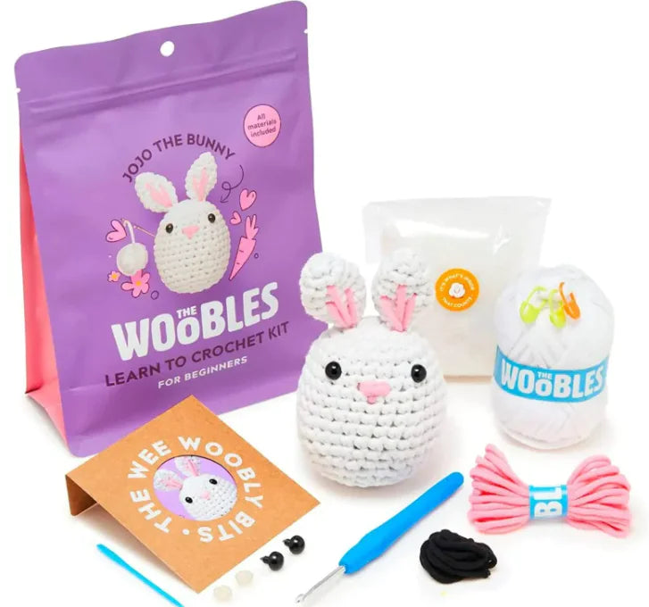 Crochet Kit WOOBLES For Beginners With Step-by-step Video Tutorial