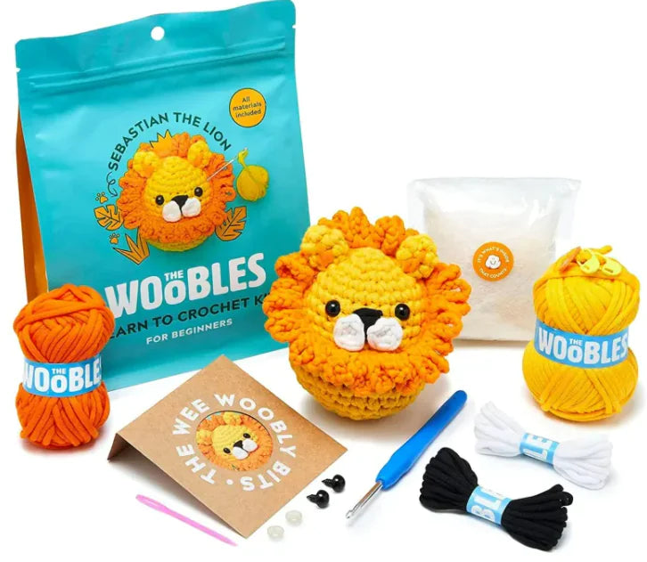 Crochet Kit WOOBLES For Beginners With Step-by-step Video Tutorial