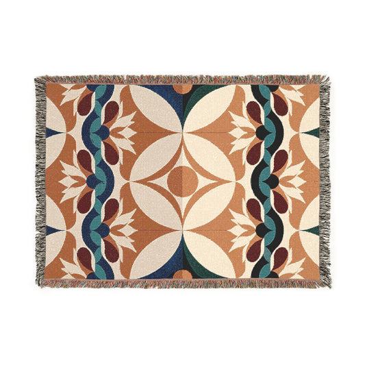 RETRO LILY WOVEN BLANKET
